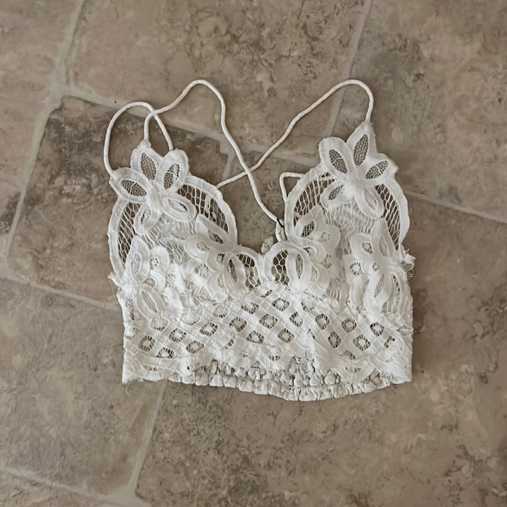 Free People Adells Bralette in White
